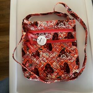 Vera Bradley Disney Moana Triple Zip Hipster Crossbody Bag  NWT